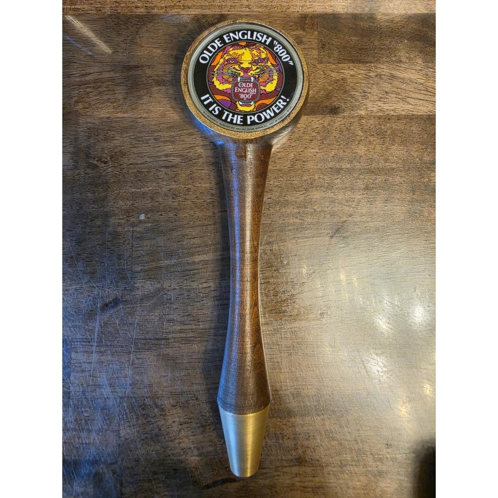 Rare Vintage Olde English "800" It Is The Power Wooden Beer Tap Handle